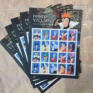 Disney Villains Fun Collectible Stamps - 50 Sheets of 1,000 Stamps